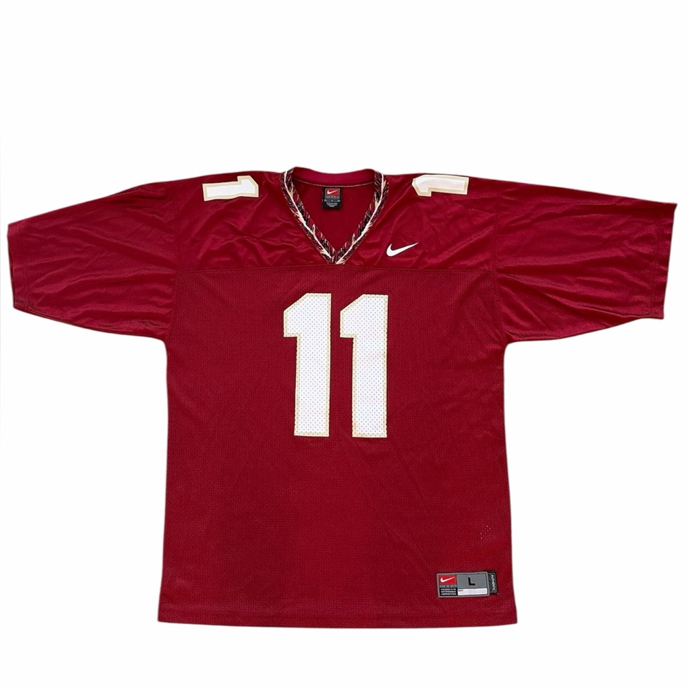 FSU Nike Football Jersey XL #11 Garnet Gold Mesh Lightweight Seminoles Florida